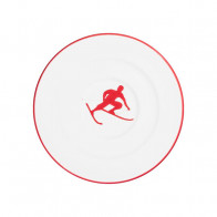 Gmundner céramique Toni rouge rubis Soucoupe à café Gourmet 16 cm